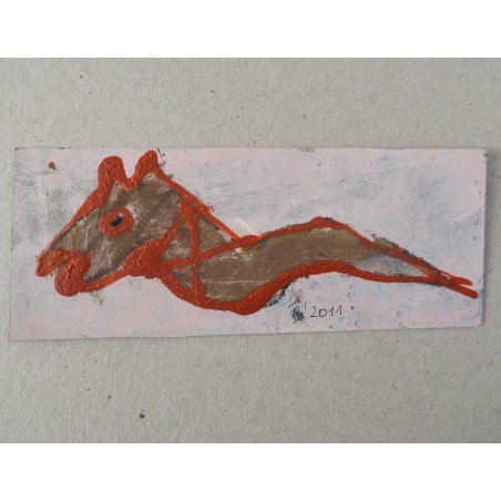 Ilie Boca "The Dacian Wolf" mixed media, 2011