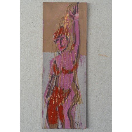 Ilie Boca "Nud" tehnica mixta 1992