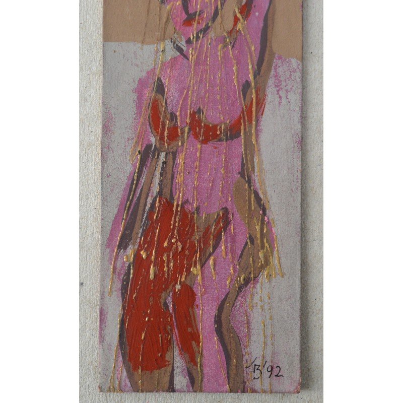 Ilie Boca "Nude" mixed media, 1992