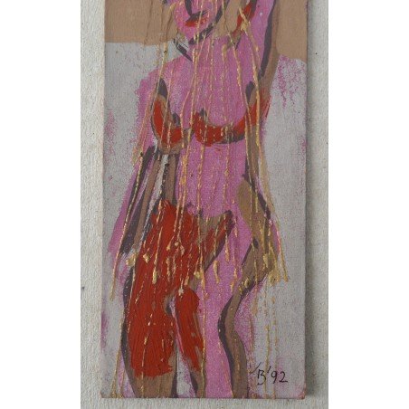 Ilie Boca "Nud" tehnica mixta 1992