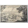 Gaspard Dughet "Eenige landschappen" gravura veche 1685-1744