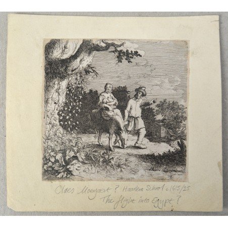 Willem Basse "The Flight into Egypt" engraving, 1628-1648