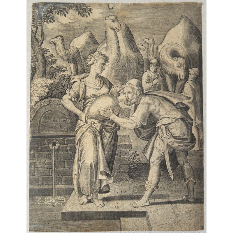 "Rebecca Giving Water to Eliezer at the Well"...