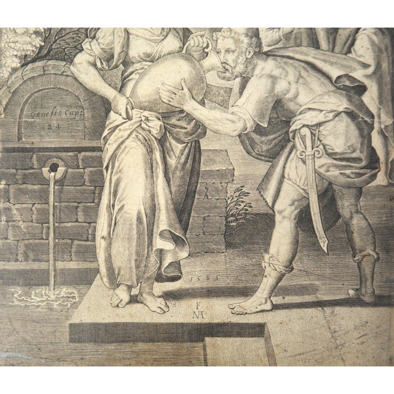 "Rebecca Giving Water to Eliezer at the Well"...