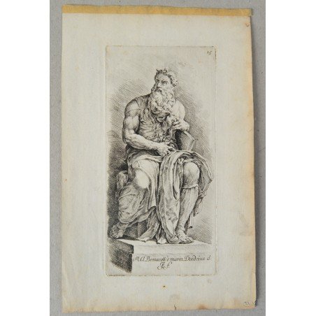 Jan de Bisschop "Paradigmata Graphices Variorum Artificum" antique engraving, 1671