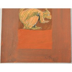 Ilie Boca "Squirrel" mixed media, 1974 2
