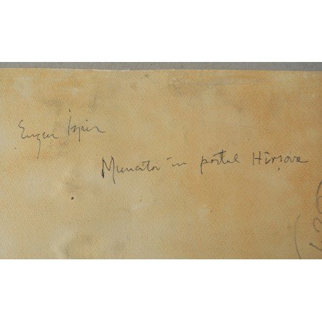 Eugen Ispir "Muncitor in portul Hirsova" tempera