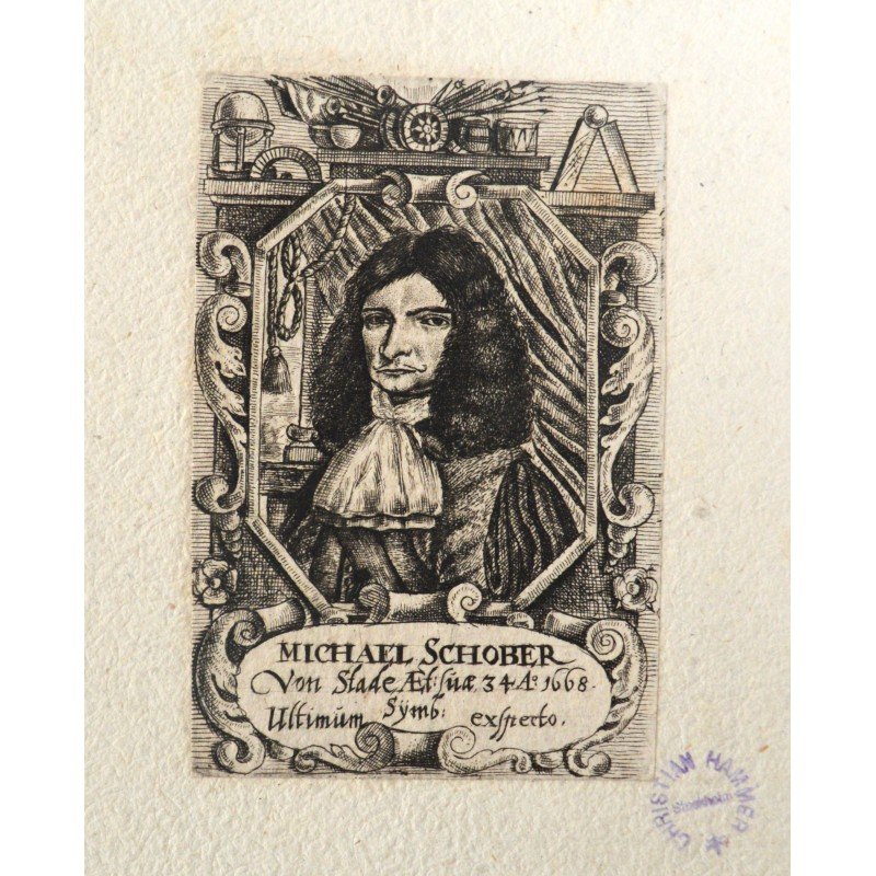 Michael Schober, antique engraving