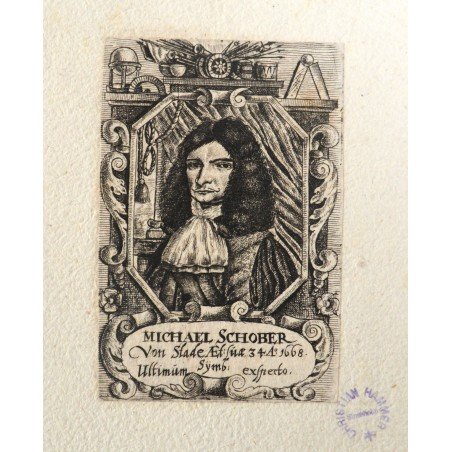 Michael Schober, antique engraving