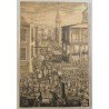 R Sheppard "Borough High Street, Southwark, London" gravura veche cca 1729