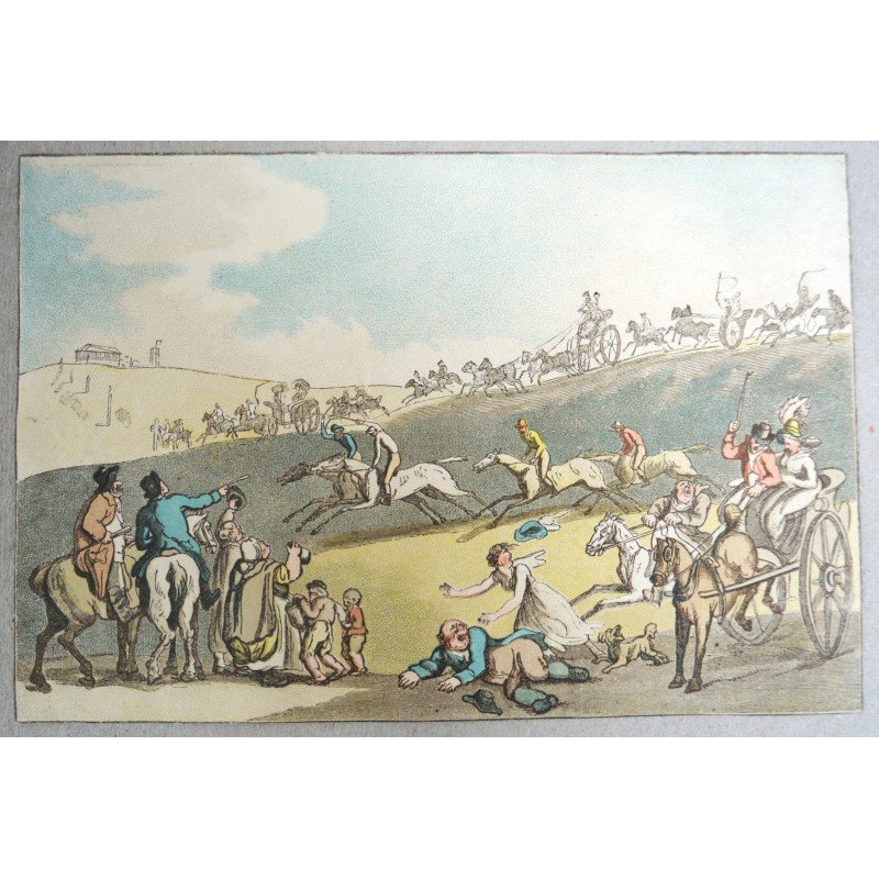 Thomas Rowlandson "Racing [The Start]" antique...