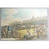 Thomas Rowlandson "Racing [The Start]" gravura veche sec 19