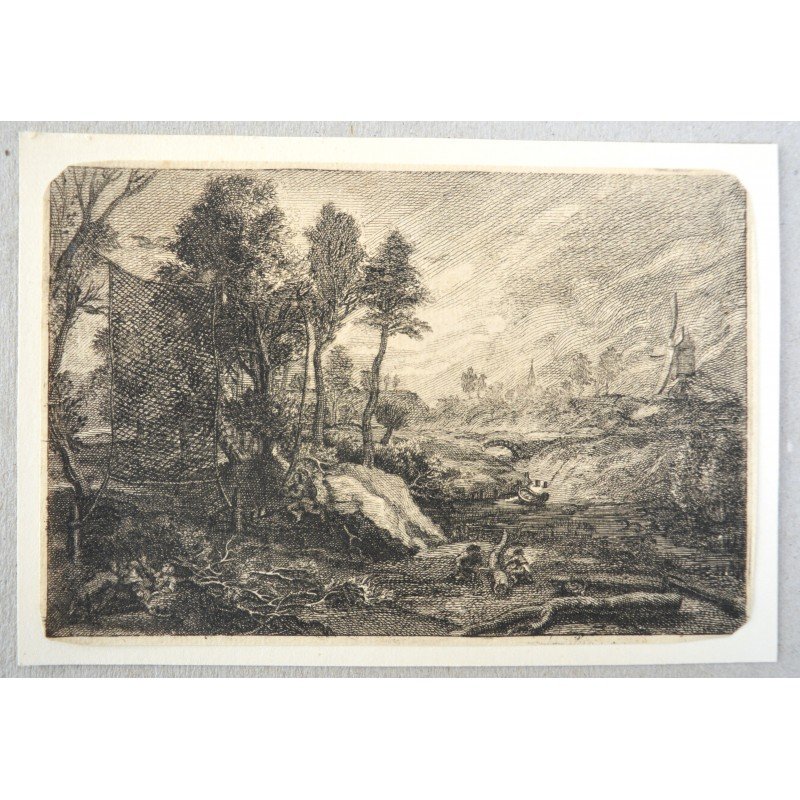 Peter Paul Rubens. "The Bird Trap" antique...
