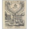 Frans Hogenberg "Arborele genealogic al regilor Frantei" gravura 1589