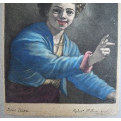 Willem Drost "Laughing Boy" mezzotint, 1680-1704 2
