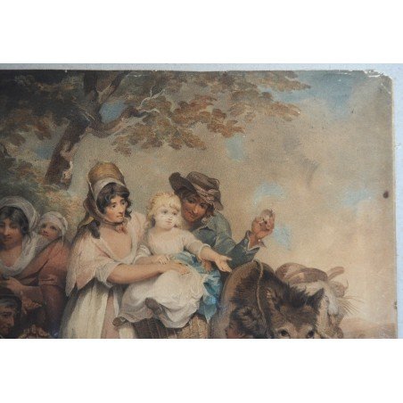 Robert Mitchell Meadows "Gipsey's Stealing a Child" engraving, 1798
