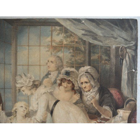 Robert Mitchell Meadows "The Child Restored" engraving, 1798