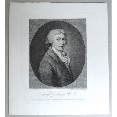 Thomas Gainsborough "Self-portrait" engraving, 1798