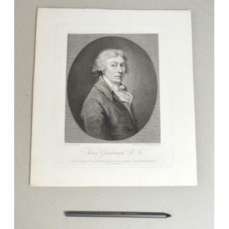 Thomas Gainsborough "Self-portrait" engraving, 1798
