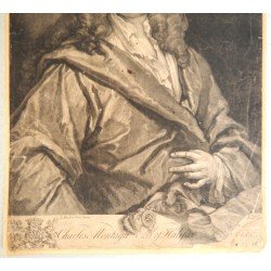 Godfrey Kneller "Charles Montagu Earl of Halifax" mezzotinta 1732