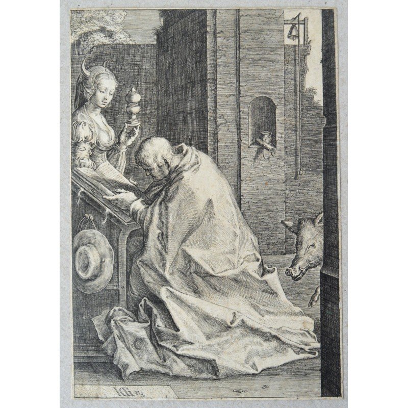 Hendrik Goltzius "The Temptation of Saint...