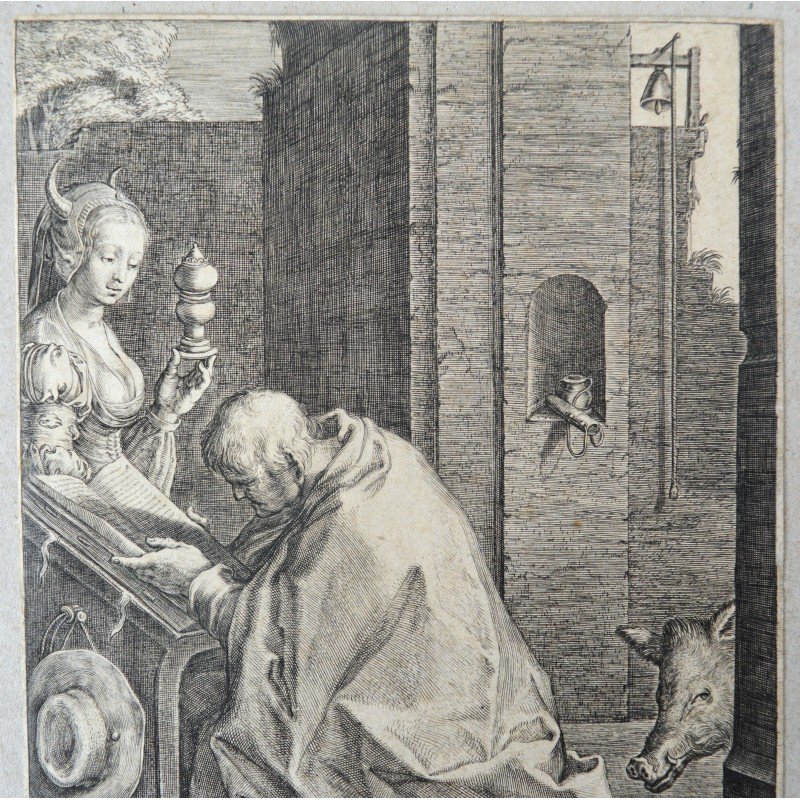 Hendrik Goltzius "The Temptation of Saint...