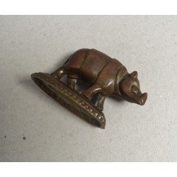 Rinocer miniatura bronz cca 1900