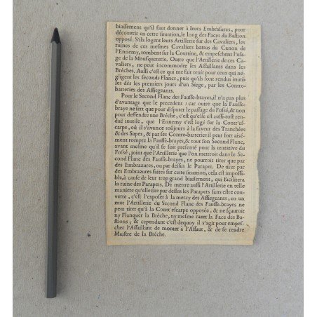 "Knights in Battle" antique engraving on handmade paper