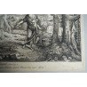 Salvator Rosa "Hagar et Ishmael" gravura veche