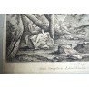 Salvator Rosa "Hagar et Ishmael" gravura veche