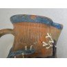 Vas ceramic glazurat decorat cu scena de vanatoare