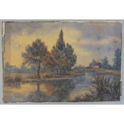 A Douglas "Viewing on the Canal near Weybridge" antique...