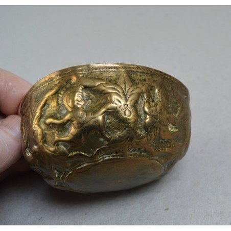 Antique Indo-Persian brass bowl