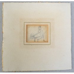 William Henry Hunt "Study" drawing, 19th century