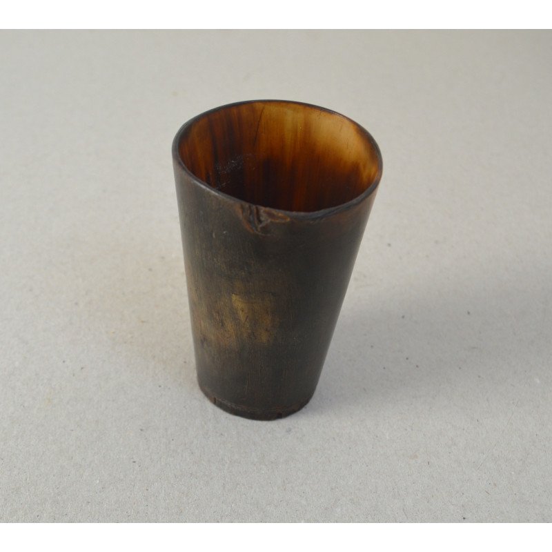 Antique cow horn beaker, Scotland, 19th century