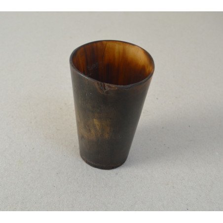 Antique cow horn beaker, Scotland, 19th century