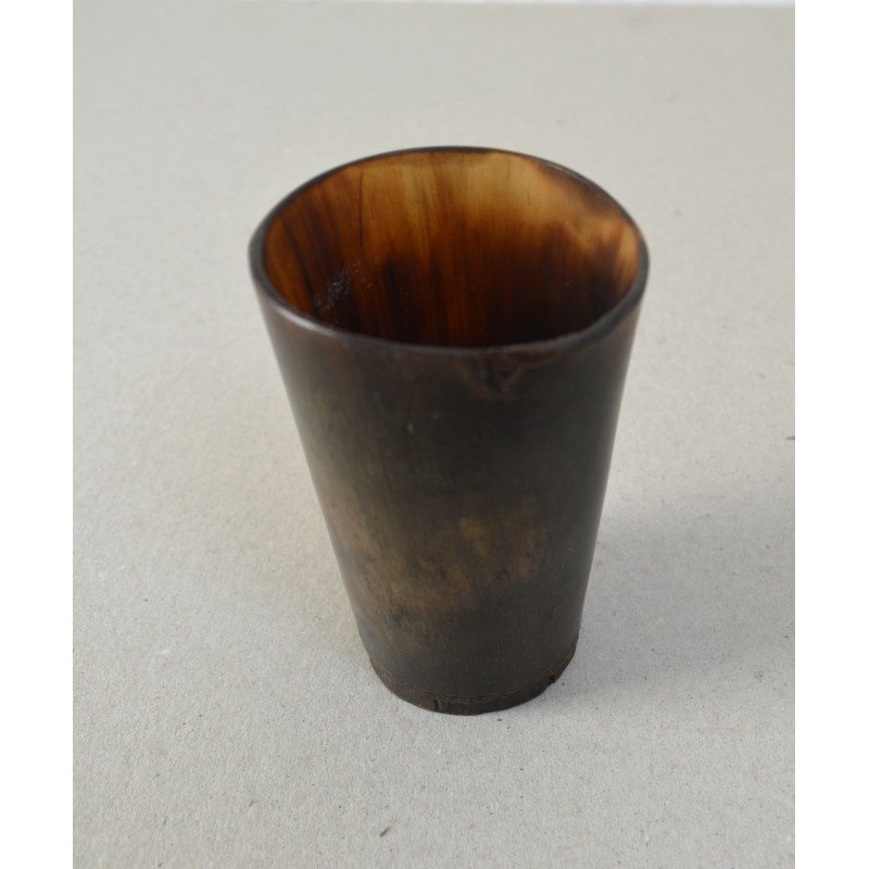 Antique cow horn beaker, Scotland, 19th century