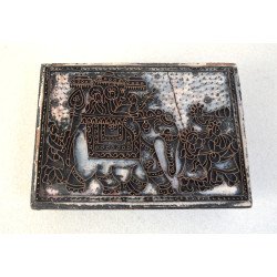 Textile printing block, India