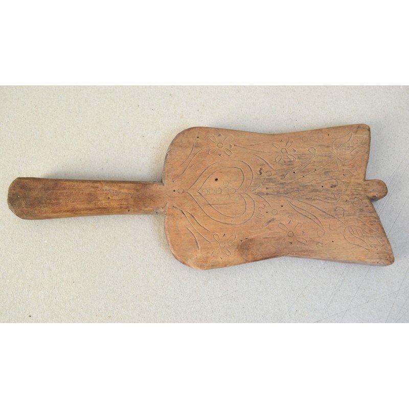 Antique wooden laundry beater, Transylvania, 1920