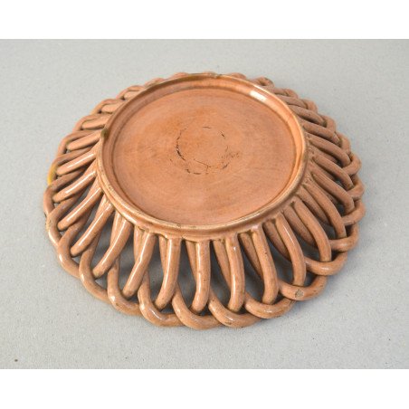 Majolica bread basket, Transylvania, 19th century