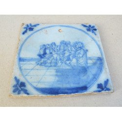 "Spalarea picioarelor" placa ceramica de Bristol sec 18