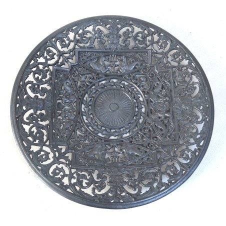 Cast iron fruit bowl, England, 19th century