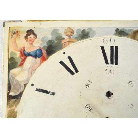 Painted clock dial, England, 18th century