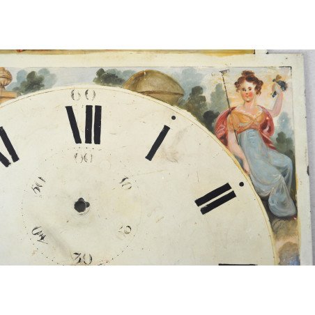 Painted clock dial, England, 18th century