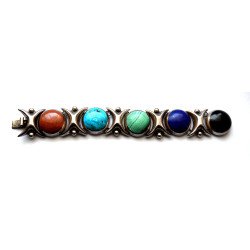 Heavy silver bracelet, Mexico