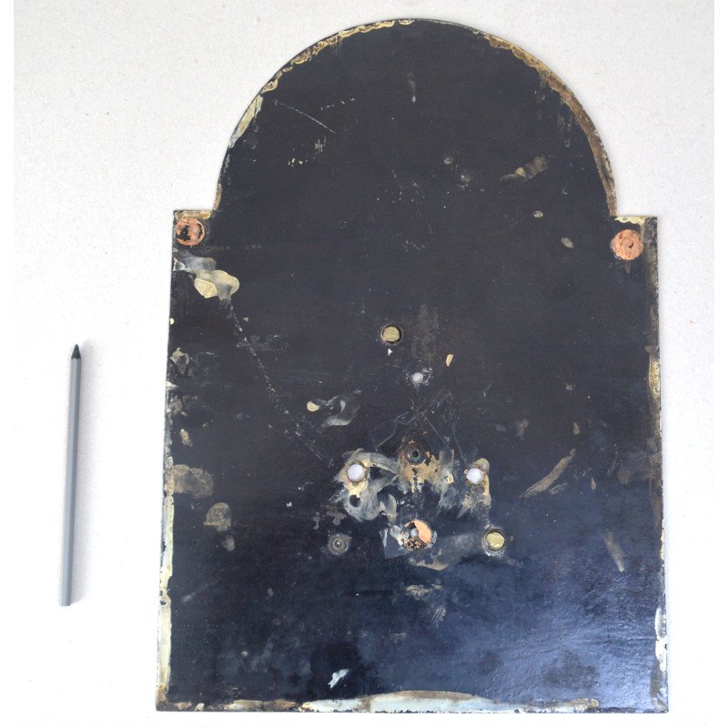Painted clock dial, England, 18th century