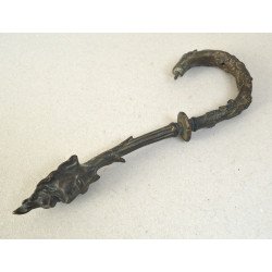 Richly ornamented bronze handle, 18th-19th century