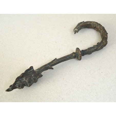 Richly ornamented bronze handle, 18th-19th century