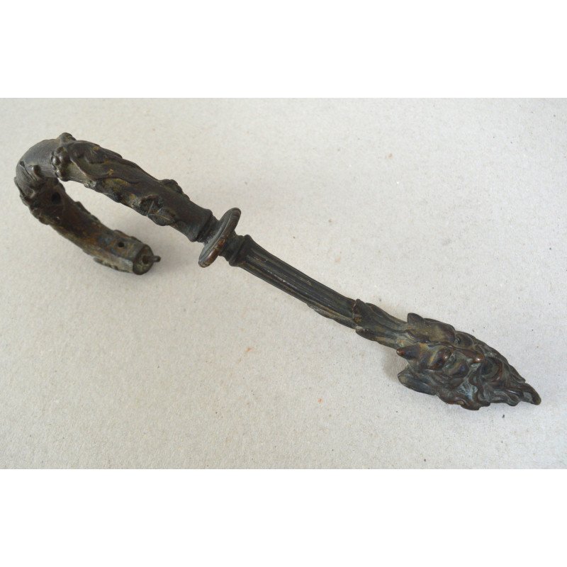 Richly ornamented bronze handle, 18th-19th century
