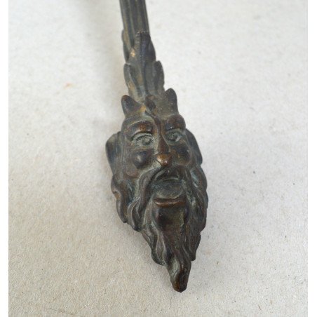 Richly ornamented bronze handle, 18th-19th century